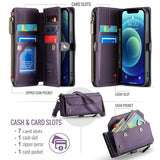 CaseMe iPhone 12/iPhone 12 Pro Etui C36 Serie Lilla