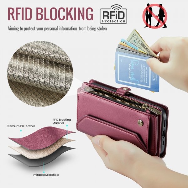 CaseMe iPhone 12/iPhone 12 Pro Etui C36 Serie Rød