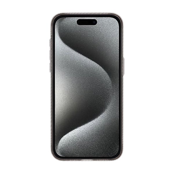 iPhone 15 Pro Max Cover Kulstofmønster MagSafe Grå
