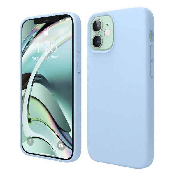 Rvelon iPhone 12/iPhone 12 Pro Silikone MagSafe Blå cover