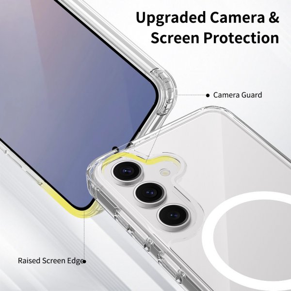 Nordic Covers Samsung Galaxy S24/Galaxy S25 Cover Feather Series MagSafe Transparent