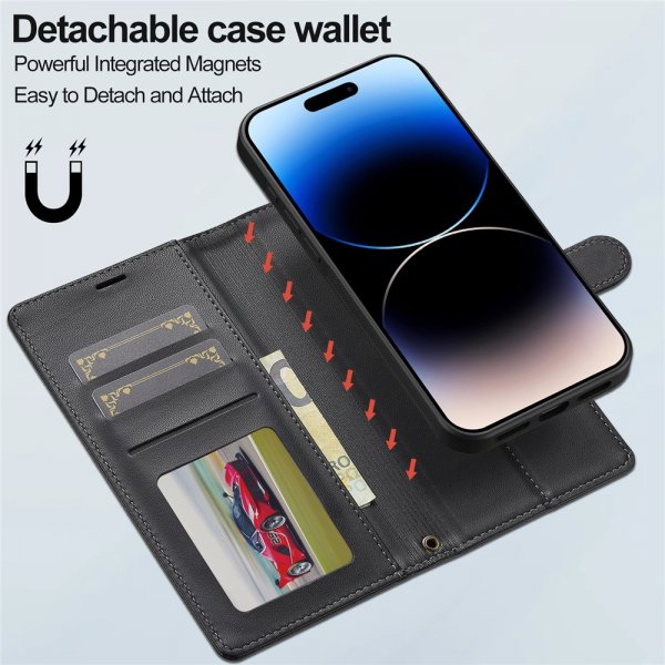 Nordic Covers iPhone 17 Etui med aftageligt MagSafe-cover Raven Black