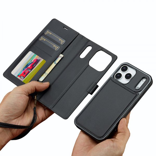 Nordic Covers iPhone 17 Pro Etui med aftageligt MagSafe-cover Raven Black