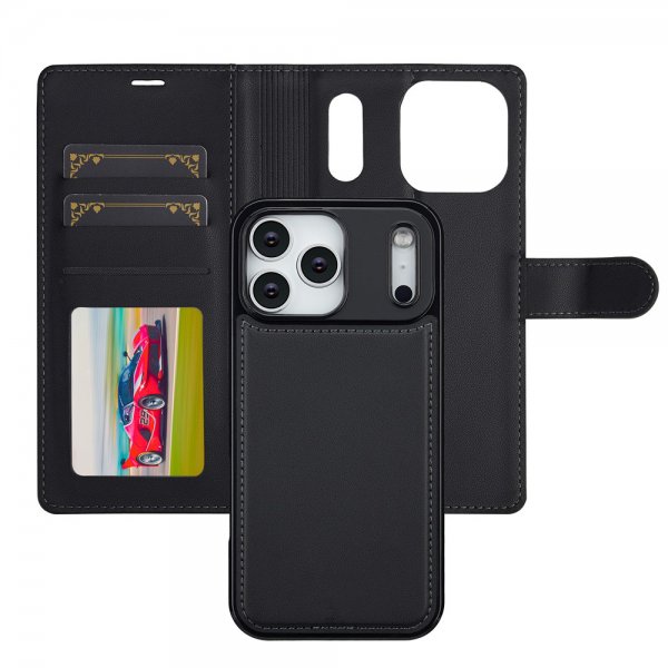 Nordic Covers iPhone 17 Pro Max Cover med aftageligt MagSafe-cover Raven Black