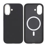 iPhone 17 Cover Kunstlæder MagSafe Sort