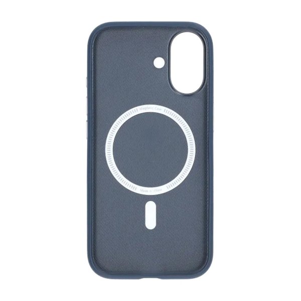 iPhone 17 Cover Kunstlæder MagSafe Blå