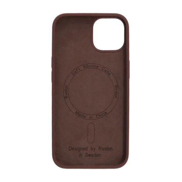 Rvelon iPhone 13/iPhone 14 Cover Silikone MagSafe Brun
