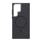 Samsung Galaxy S24 Ultra Cover Kulfibermønster MagSafe Sort