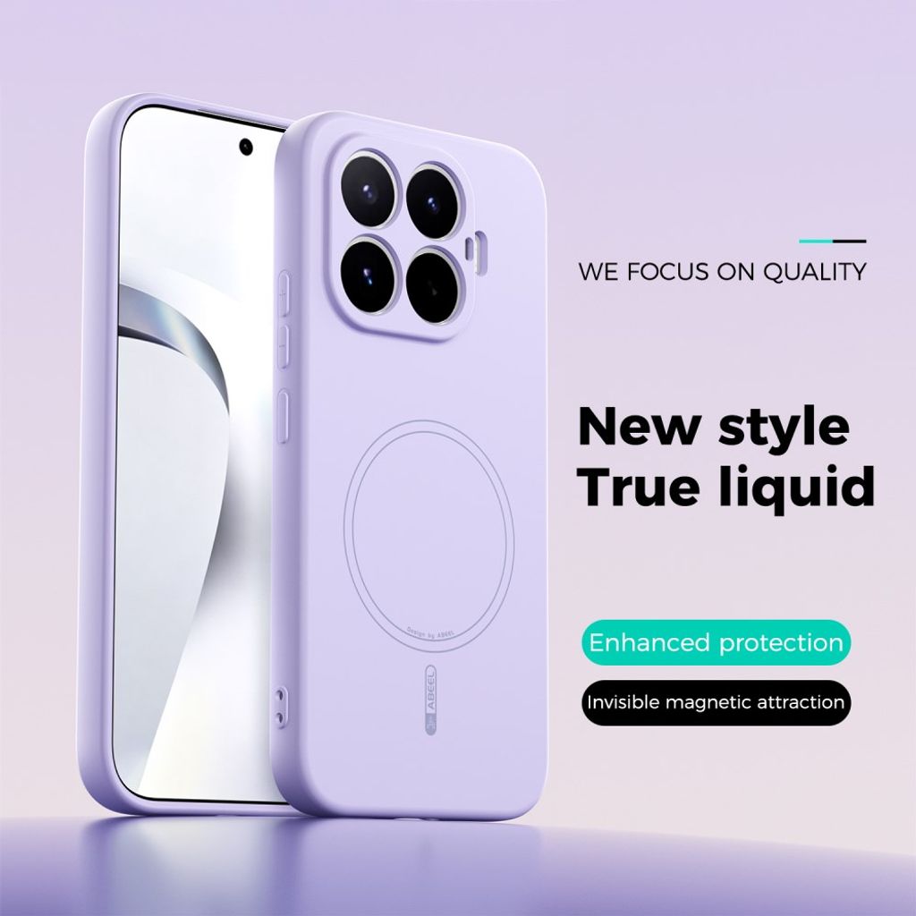 ABEEL Xiaomi 17T Cover Silikone MagSafe Lilla