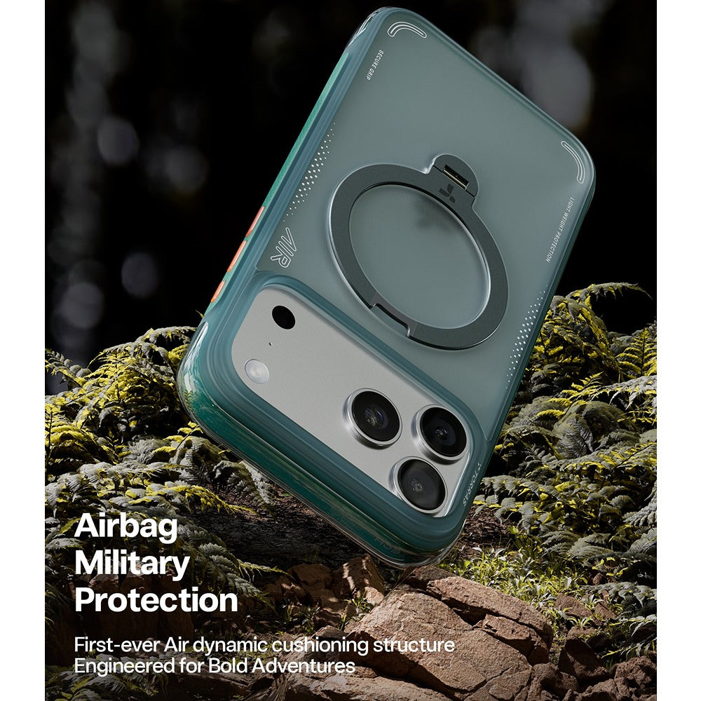 Torras iPhone 17 Pro Max Cover Ostand Q3 Air Glacier Sprint