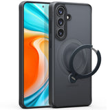 Torras Samsung Galaxy S26 Cover Ostand Q3 Spin Obsidian-sort