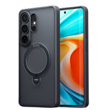 Torras Samsung Galaxy S26 Ultra Cover Ostand Q3 Spin Obsidian Black