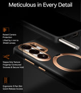 Torras Samsung Galaxy S26 Ultra Cover Ostand Q3 Vegskin Obsidian Black