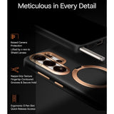 Torras Samsung Galaxy S26 Ultra Cover Ostand Q3 Vegskin Obsidian Black