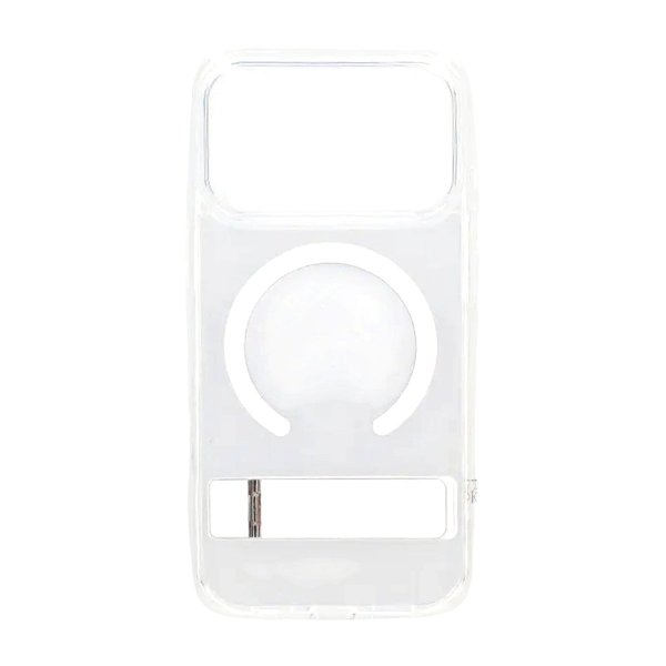 Rvelon iPhone 17 Pro Cover med Stativ MagSafe Transparent