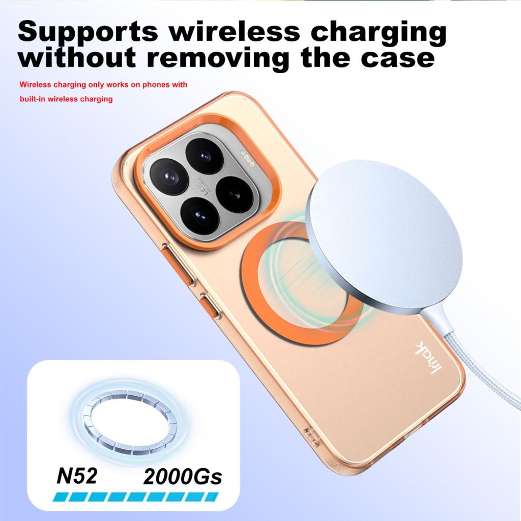 Imak Xiaomi 17T Pro Cover Candy Color MagSafe Orange