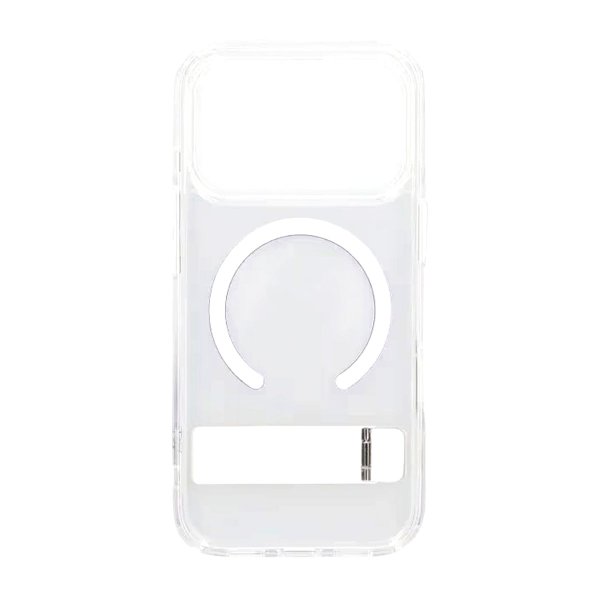 Rvelon iPhone 17 Pro Cover med Stativ MagSafe Transparent