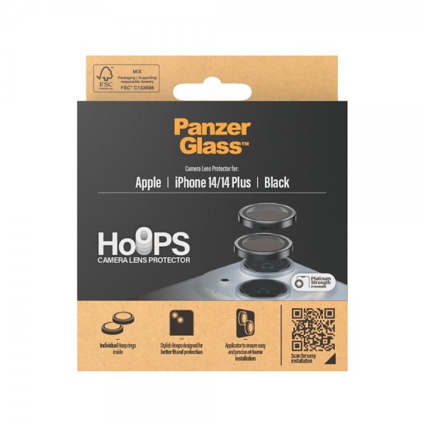 PanzerGlass iPhone 14/iPhone 14 Plus Kamerabeskyttelse Hoops