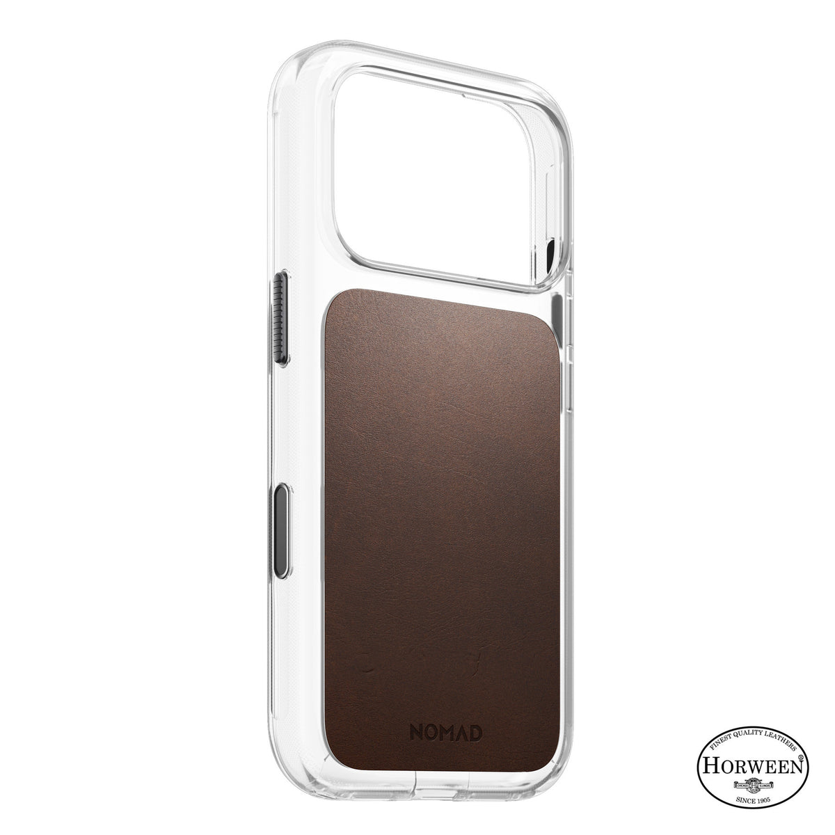 Nomad iPhone 17 Pro/iPhone 18 Pro Cover Clear Leather Case Rustic Brown