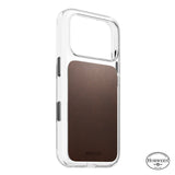 Nomad iPhone 17 Pro/iPhone 18 Pro Cover Clear Leather Case Rustic Brown