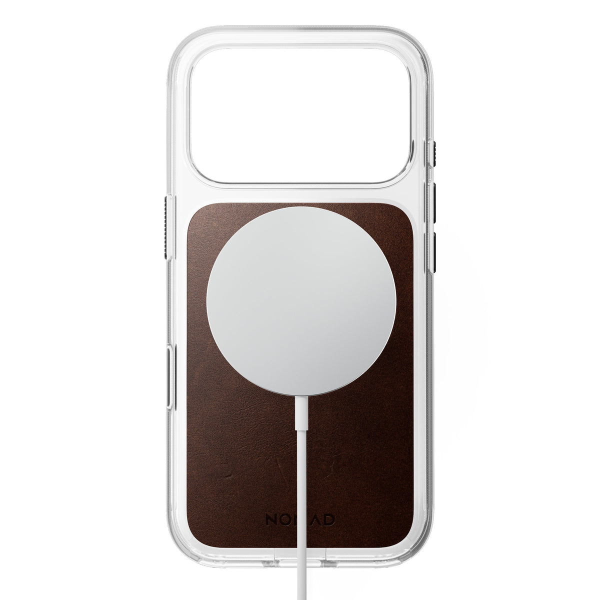 Nomad iPhone 17 Pro/iPhone 18 Pro Cover Clear Leather Case Rustic Brown