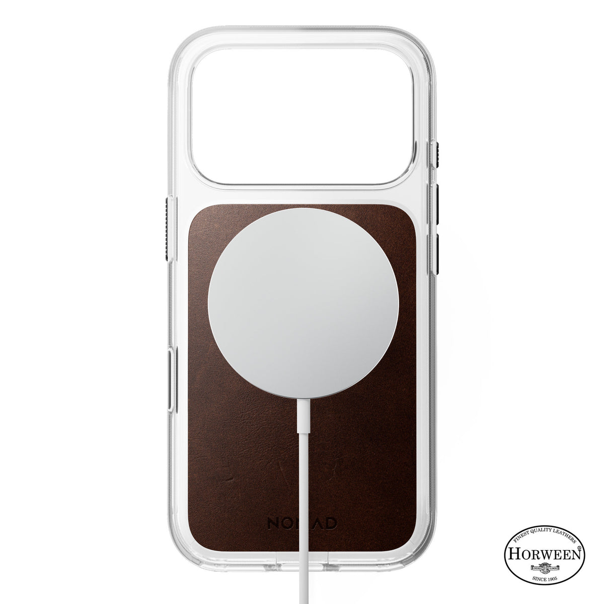 Nomad iPhone 17 Pro/iPhone 18 Pro Cover Clear Leather Case Rustic Brown