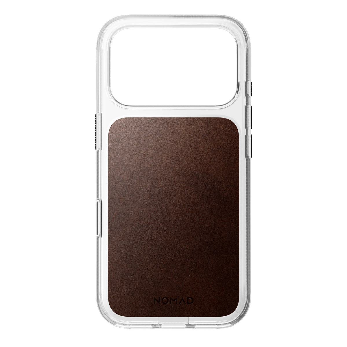 Nomad iPhone 17 Pro/iPhone 18 Pro Cover Clear Leather Case Rustic Brown