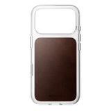 Nomad iPhone 17 Pro/iPhone 18 Pro Cover Clear Leather Case Rustic Brown