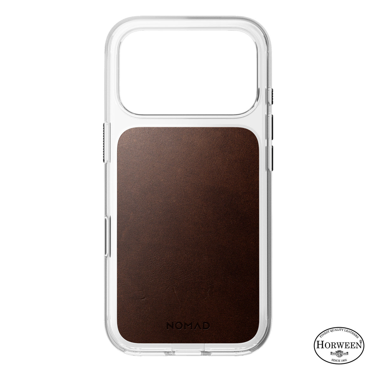 Nomad iPhone 17 Pro/iPhone 18 Pro Cover Clear Leather Case Rustic Brown