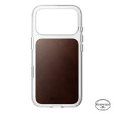 Nomad iPhone 17 Pro/iPhone 18 Pro Cover Clear Leather Case Rustic Brown