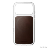 Nomad iPhone 17 Pro/iPhone 18 Pro Cover Clear Leather Case Rustic Brown