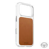 Nomad iPhone 17 Pro/iPhone 18 Pro Cover Clear Leather Case Saddle