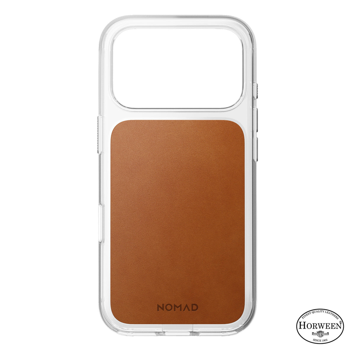 Nomad iPhone 17 Pro/iPhone 18 Pro Cover Clear Leather Case Saddle