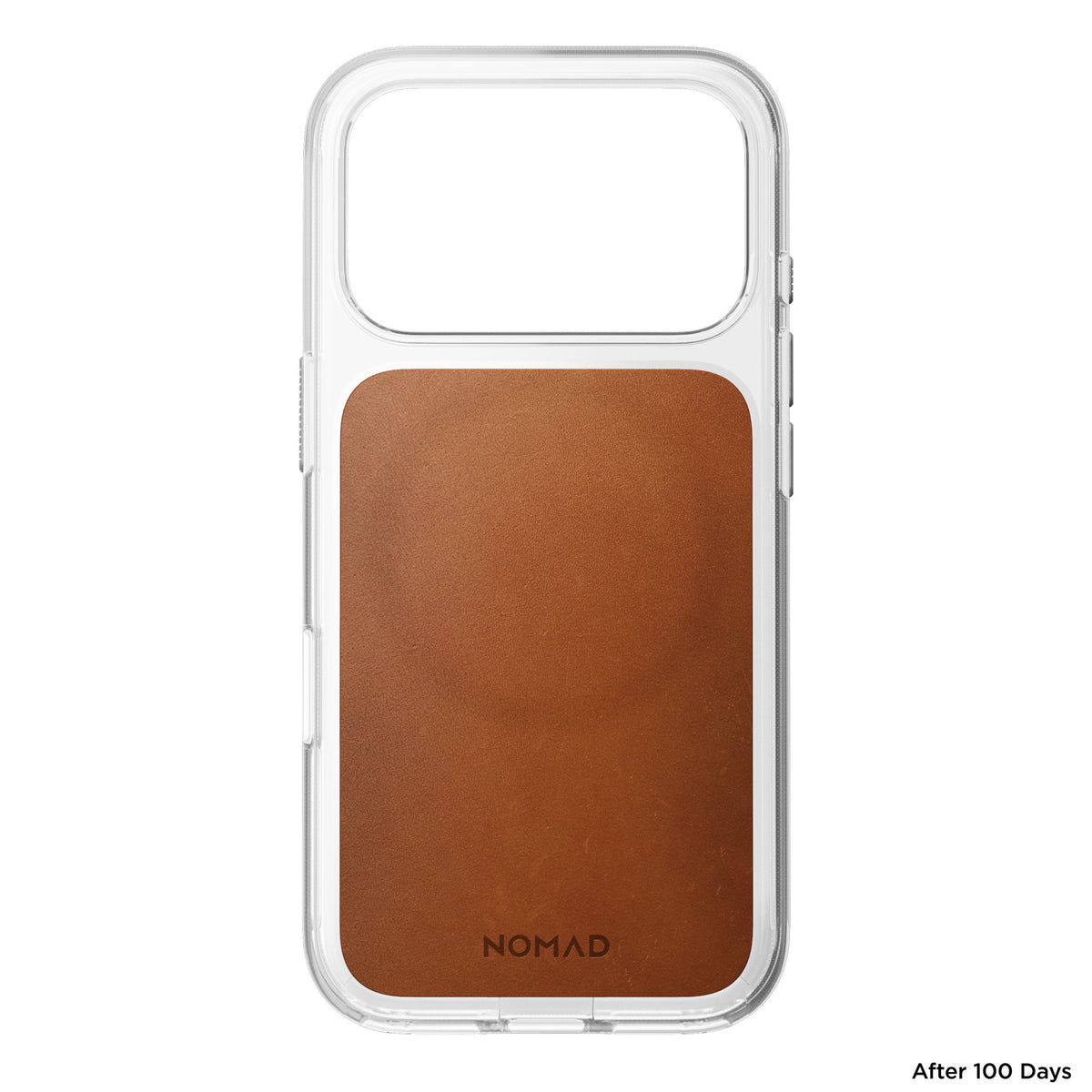 Nomad iPhone 17 Pro/iPhone 18 Pro Cover Clear Leather Case Saddle