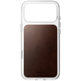 Nomad iPhone 17 Pro Max/iPhone 18 Pro Max Cover Clear Leather Case Rustic Brown
