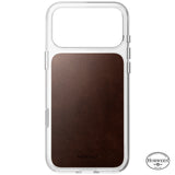 Nomad iPhone 17 Pro Max/iPhone 18 Pro Max Cover Clear Leather Case Rustic Brown