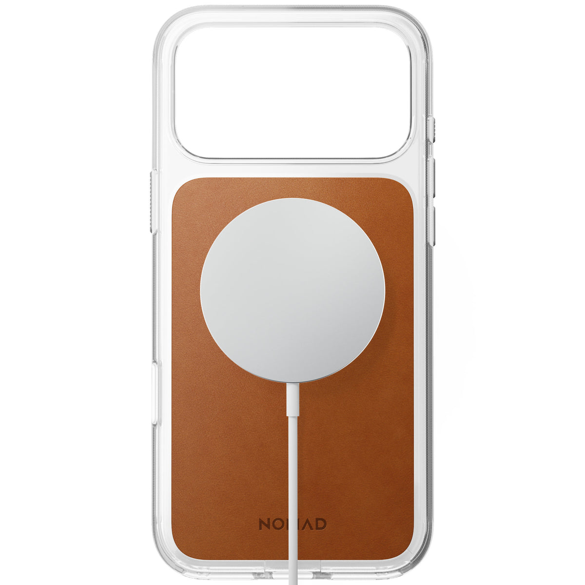 Nomad iPhone 17 Pro Max/iPhone 18 Pro Max Cover Clear Leather Case Saddle