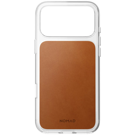 Nomad iPhone 17 Pro Max/iPhone 18 Pro Max Cover Clear Leather Case Saddle