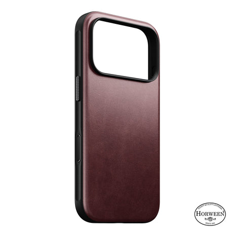 Nomad iPhone 17 Pro/iPhone 18 Pro Cover Modern Leather Case Horween Burgundy