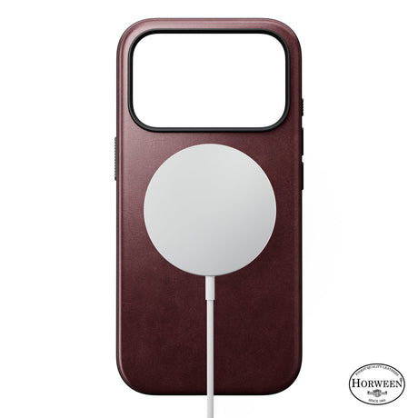 Nomad iPhone 17 Pro/iPhone 18 Pro Cover Modern Leather Case Horween Burgundy
