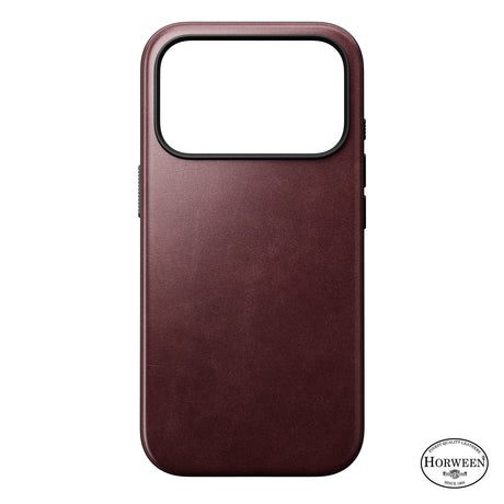 Nomad iPhone 17 Pro/iPhone 18 Pro Cover Modern Leather Case Horween Burgundy