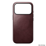 Nomad iPhone 17 Pro/iPhone 18 Pro Cover Modern Leather Case Horween Burgundy