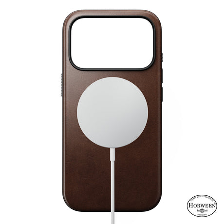 Nomad iPhone 17 Pro/iPhone 18 Pro Cover Modern Leather Case Horween Rustic Brown