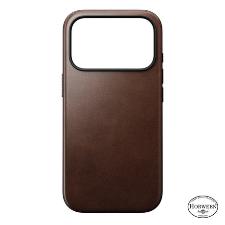 Nomad iPhone 17 Pro/iPhone 18 Pro Cover Modern Leather Case Horween Rustic Brown
