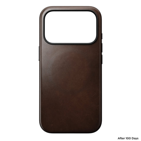 Nomad iPhone 17 Pro/iPhone 18 Pro Cover Modern Leather Case Horween Rustic Brown