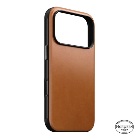 Nomad iPhone 17 Pro/iPhone 18 Pro Cover Modern Leather Case Horween Saddle