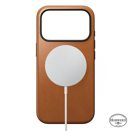 Nomad iPhone 17 Pro/iPhone 18 Pro Cover Modern Leather Case Horween Saddle
