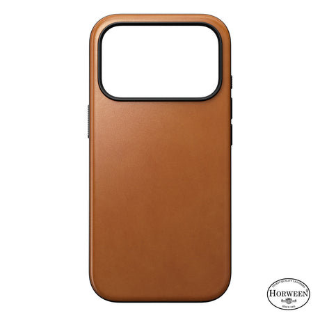 Nomad iPhone 17 Pro/iPhone 18 Pro Cover Modern Leather Case Horween Saddle