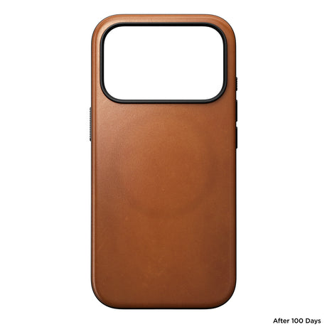 Nomad iPhone 17 Pro/iPhone 18 Pro Cover Modern Leather Case Horween Saddle