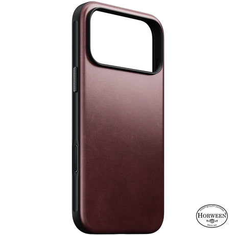 Nomad iPhone 17 Pro Max/iPhone 18 Pro Max Cover Modern Leather Case Horween Burgundy